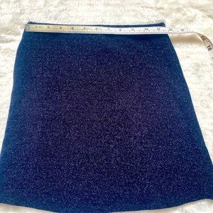 Black Silver-Sparkled Mini Skirt